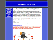 Tablet Screenshot of floraofromania.transsilvanica.net